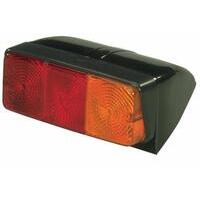 Fanale alogeno posteriore sx 162x70mm con base inclinata, 4 funzioni, Viti M4, lampadine non incluse