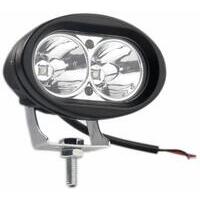 Faro lavoro a led 10-60V 10W 850LM; Fusso luminoso a lungo raggio (Spot), Temperatura colore: 6000K, Corpo alluminio e lente in plicarbonato, IP67, Temperatura di esercizio: -20°C a + 60°C, Consumo corrente 12V/0,68A; 24V/0,32A; 36V/0.25A; 48V/0.20A; ca