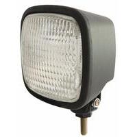 Faro lavoro alogeno 124x124mm, Lampadina non inclusa, IP 67, Orientabile, Corpo in ABS e trasparente in vetro, Luce ad ampio raggio