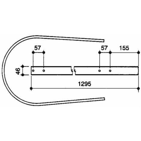 Fascia pressa raccoglitrice adattabile JOHN DEERE rif. E41839