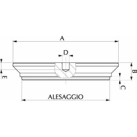 Fondello con foro spina AL.32