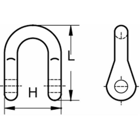 grillo fissaggio per coltello , H=49 L=72