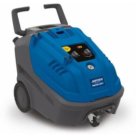 Idropulitrice Comet ad acqua calda KP Classic 3.10. 600 l/h, pressione max 140 bar, potenza 2,9 kW, peso 95 kg. Accessori compresi: pistola con prolunga, lancia angolata con testina detergente senza ugello, ugello con getto a lama e tubo mandata 10mt