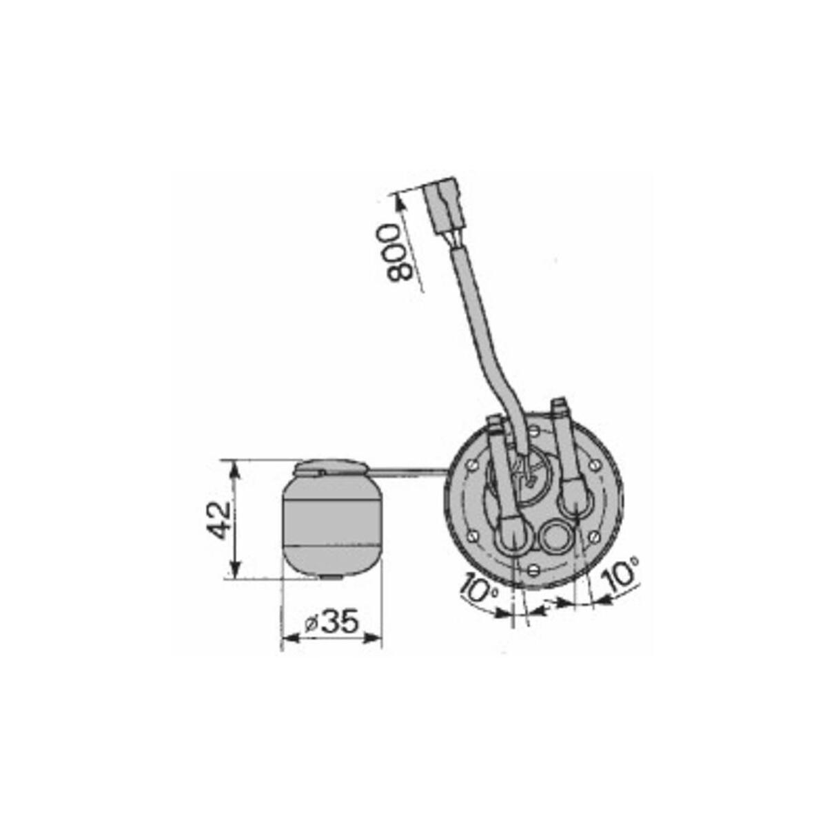 Comando Indicatore Livello Carburante FIAT 4998701 - Ricambio Originale Per Trattori E Carrelli Elevatori FIAT E New Holland