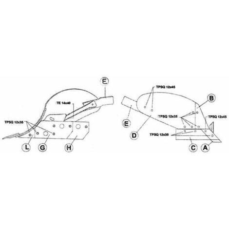 Lamino senza coltre adattabile alla produzione ER.MO B57 S-CA001AS sx