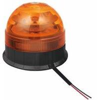 Girofaro LED 12-24V a base piana. 12 Led IP66, tre molalità   lumimose selezionabili : rotazione, flash singolo, flash veloce; temperatura d'esercizio -30°C a 60°C. Certificazioni: R10, CE, EMC, ECE R65