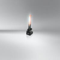 Torcia OSRAM Slimline280 dotata di 10 led+1 a lunga durata, Batteria ricaricabile 2000mAH, snodo girevole 180°, visualizzatore stato batteria carica semplice tramite USB e alimentatore di rete