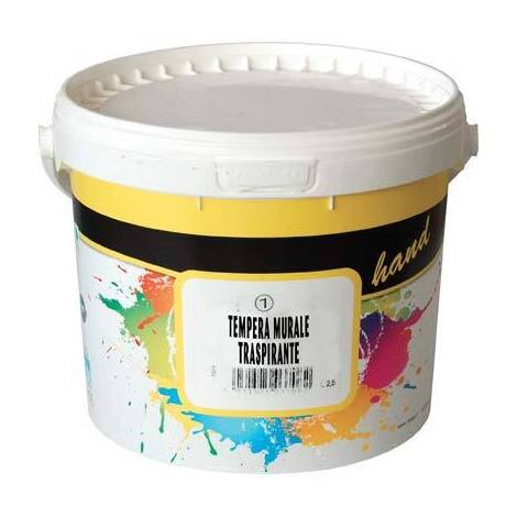 Idropittura  tempera  murale  hand - Bianco  lt  14