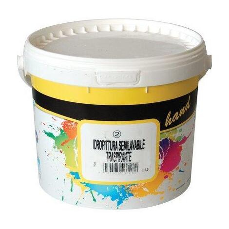 Idropittura  semilavabile  hand - Bianco  lt  14