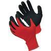 Guanto  nitrile  nero  sabbiato  hand - Maglia  leggera  sintetico  rosso    9