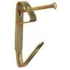 Gancio  quadro  a  x  singolo - Ferro  ottonato  cf=pz  10  n2