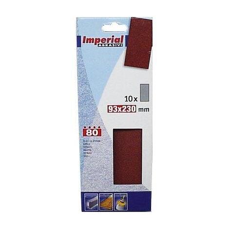 Carta  abrasiva  a  fogli  imperial - Mm  93x230  gr  120  cf=pz  10