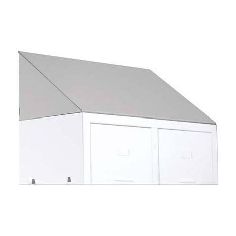 Tetto  x  armadio  sporco  pulito  inclinato  prometal - Vern  grigio  posti  1  mm    360x500