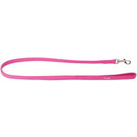 Guinzaglio glamour 25mmx122cm rosa in pelle