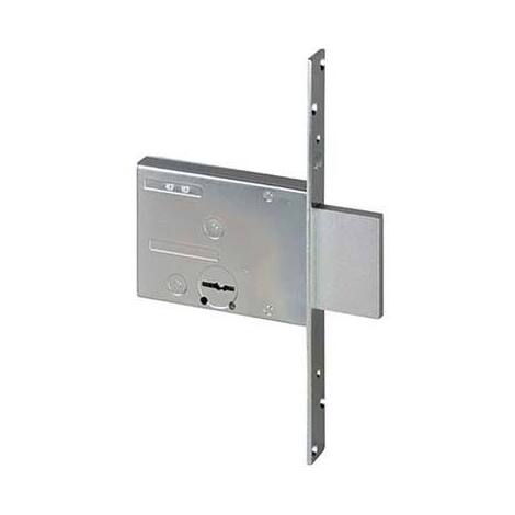 Serratura  metallo  infilare  57013  cisa - B.q  zinc  f.mm  25  dm  m4  h.mm  82  e.mm  70