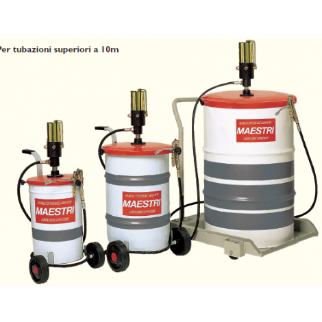 AEROPULSOMETRO GRASSO per fusti da 100-200kg. Rapporto di compressione 100:1