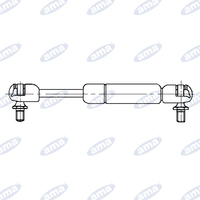 Molla a gas Stabilus estensione massima 405 mm 200N, corsa 160 mm, asta Ø 8 mm tubo Ø 18 mm, sfere con attacco M8x13mm, Finestrino posteriore Riferimento orginale 000986292