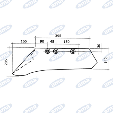 VOMERE ADATTABILE VIVIANI-MIPE M25V02 SX