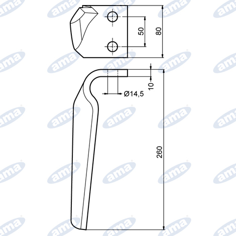 DENTE SX F14,5 gr1180