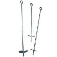 Diam. 1 x h 80 cm - disco 12 cm ancora zincata a caldo con occhiello