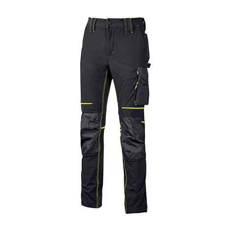 Pantalone  slim  fit  atom  u-power - Black  carbon  xxl
