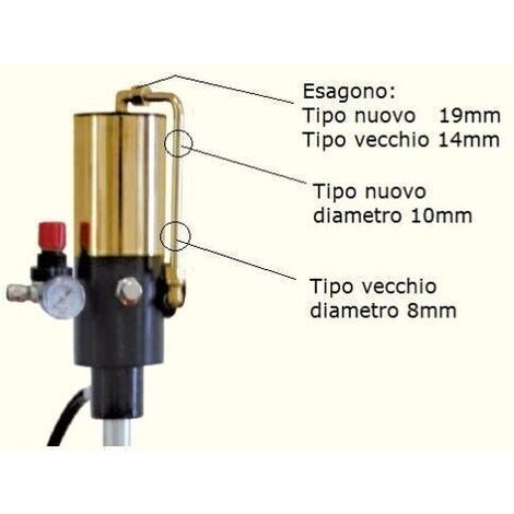 AEROPULSOMETRO GRASSO per fusti da 20-30kg. Rapporto di compressione 100:1
