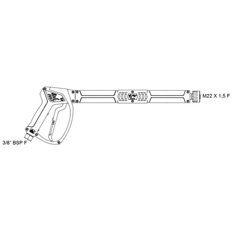PISTOLA ACCIAIO Z. 3/8