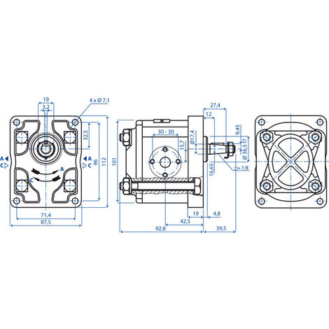 POMPA GR 2 A14  SX R.O.8281794