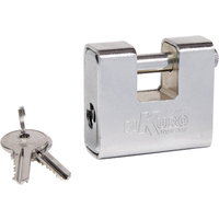 Lucchetto  antiscasso  corazzato  sk  ilsa - Sk90  ottone  acciaio  cromato  chiavi  2  mm  91  ka1
