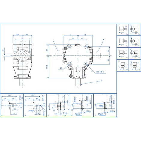 SCATOLA INGR.R035 C=2 R=1,92 13.8+25H7