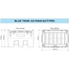 BLUE TANK - CISTERNA LT.430 24V CON ELETTROPOMPA E PISTOLA AUTOMATICA