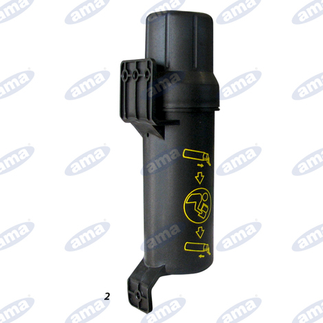Portadocumenti tubolare Tubox in polipropilene, lunghezza 320 mm,  85 mm. Range di utilizzo -35/+90.