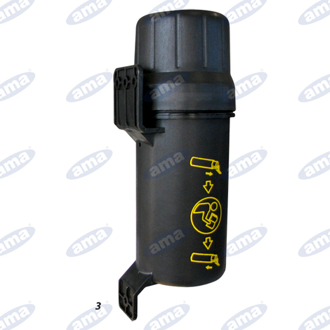 Portadocumenti tubolare Tubox in polipropilene, lunghezza 320 mm,  115 mm. Range di utilizzo -35/+90.