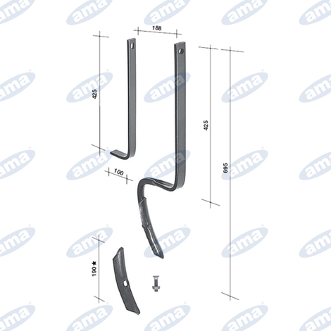 Rinforzo per molla rompitraccia 32x10