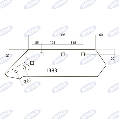 VOMERE ADATTABILE MORO 1383-14-DA7 DX