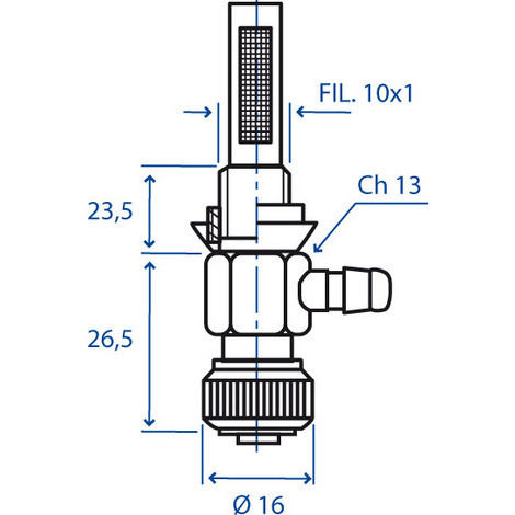 RUBINETTO SERBATOIO BENZINA 10X1