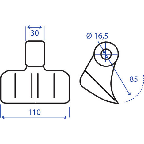 MAZZA 30X85X110 F.16,5