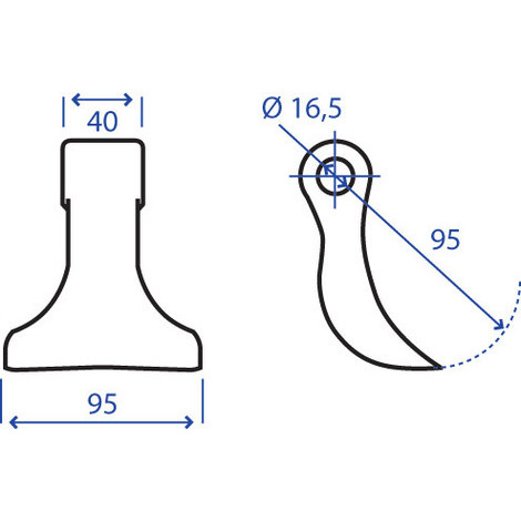 MAZZA 40X95X95 F.16,5
