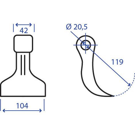 MAZZA 42X119X104 F.20,5