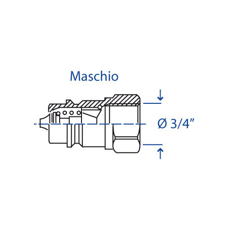 INNESTO RAPIDO VALV. M.3/4