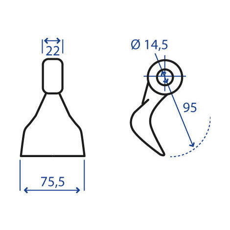 MAZZA 22X95X75,5 F.14,5