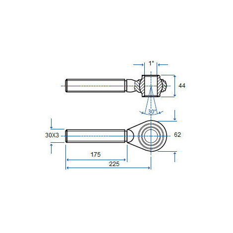 TIRANTE 1�   30X3 DX