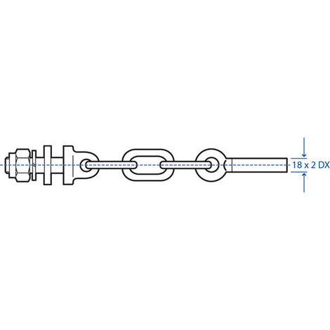 MEZZA CATENA/PERNO X 203.00.09.02 DX