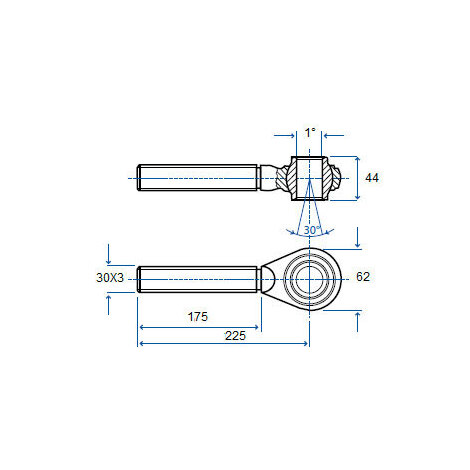 TIRANTE 1�   30X3 SX