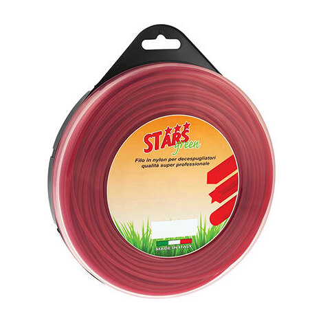 Filo  x  decespugliatore  tondo  corallo  stars - Mm  3,0  mt    60