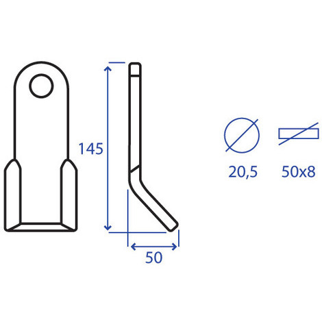 COLTELLO 50X8 A Y LEGGERO UBALDI