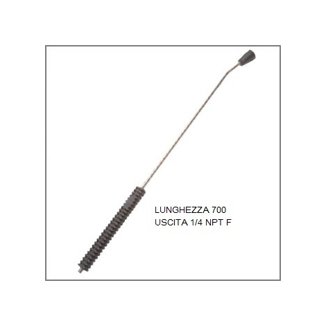 LANCE INOX.X PISTOLE+PROTEZ.700MM S/UGEL