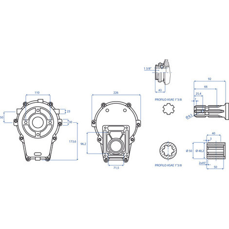 MOLTIPLICATORE G.2 R.1:3,8 3/8