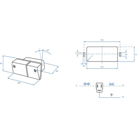 FARO ANT.2 LUCI SX FIAT-LANDINI PZ.2