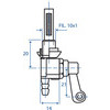 RUBINETTO SERBATOIO BENZINA 10X1